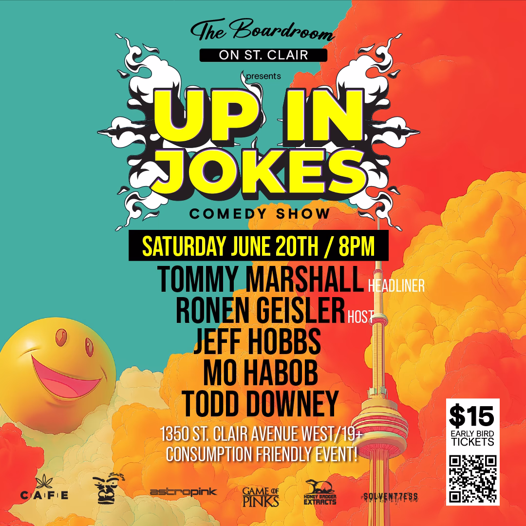June 20th Up in Jokes Toronto Comedy Show